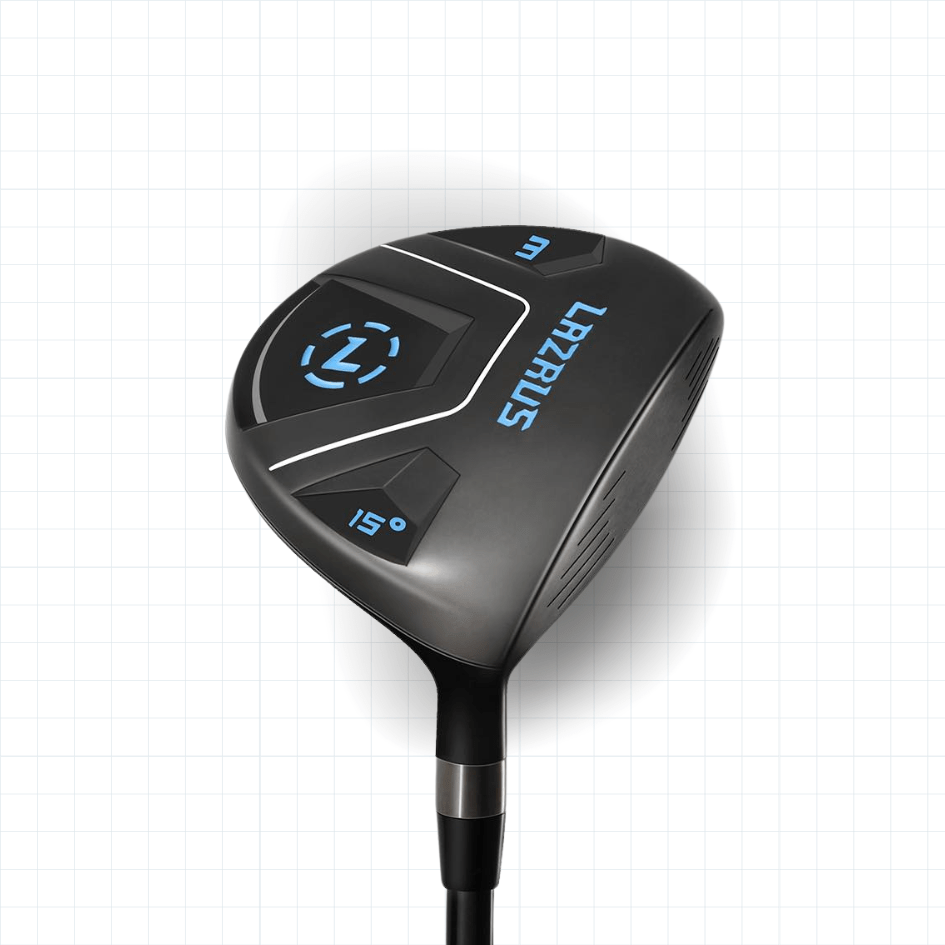 Lazrus Golf 11 pc Set - LAZ2 Driver, 3W, 4H, 6-PW Irons, 52° Wedge, Putter & Bag