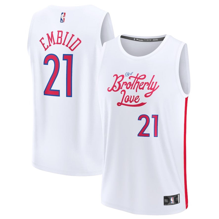 Philadelphia 76ers Joel Embiid 2022-23 City Edition Jersey