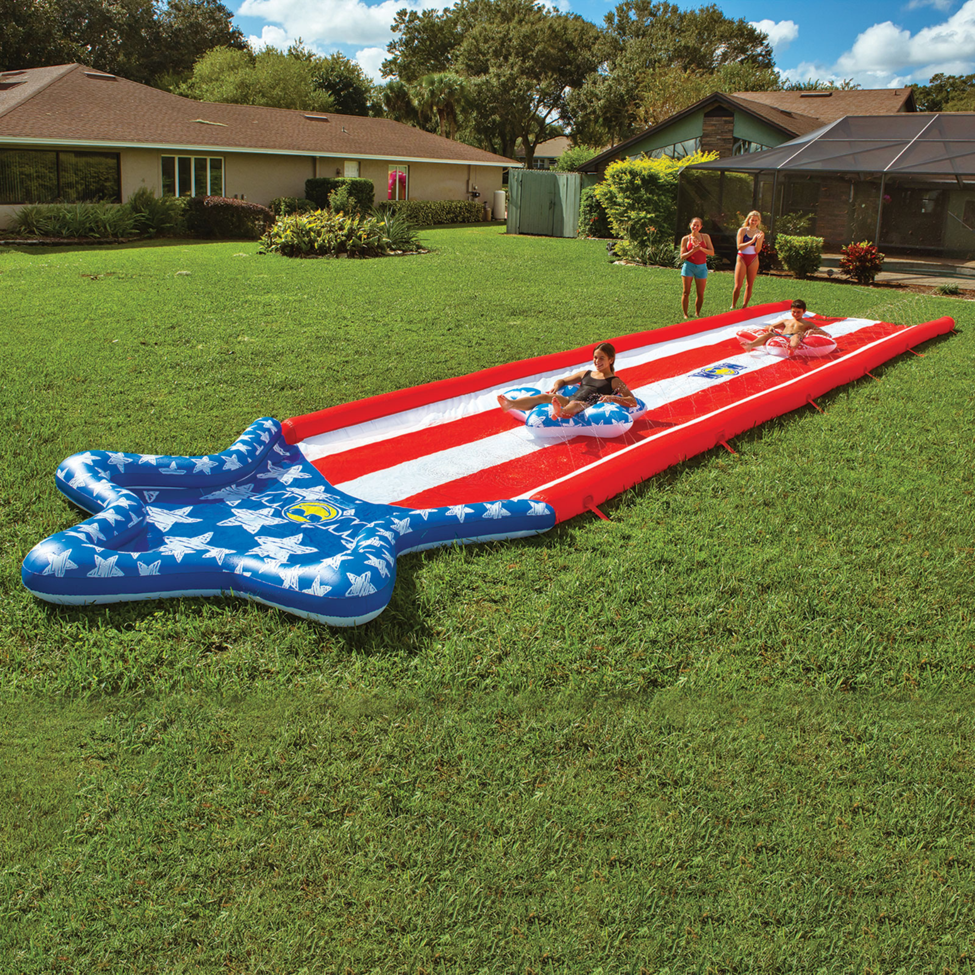 Americana Stars & Stripes Giant 40ft Backyard Super Slide