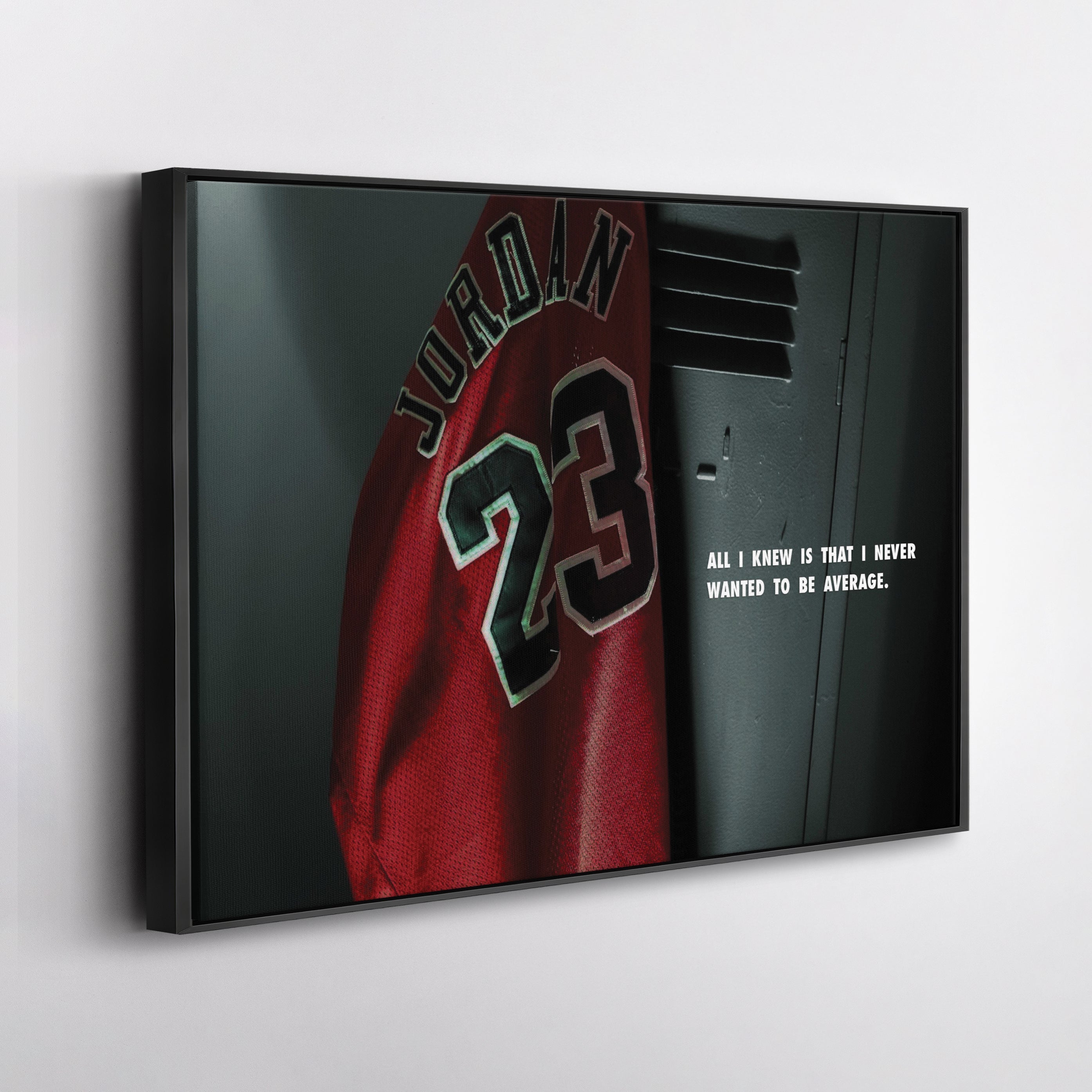 Michael Jordan Jersey Locker Room Canvas Poster – Wall Art Decor