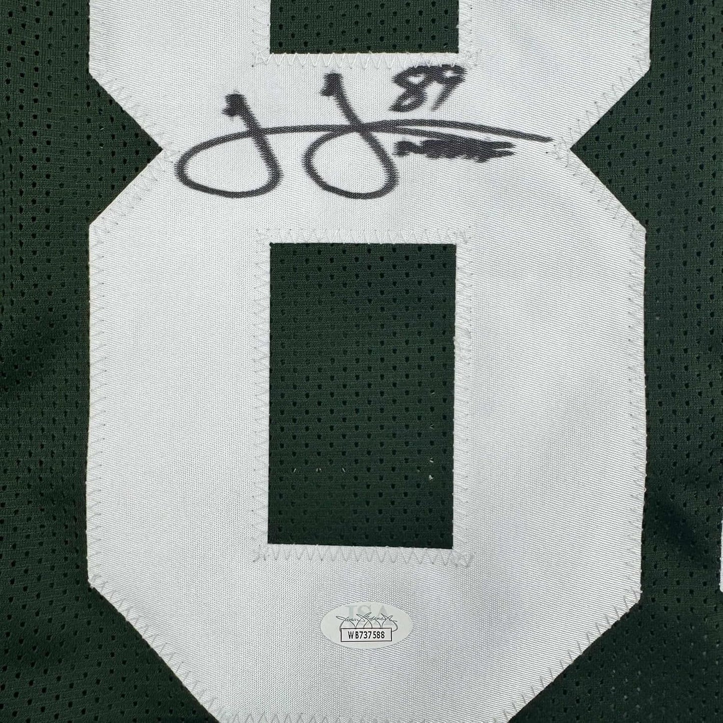 Autographed Green Bay Packers James Jones 35x39 Jersey