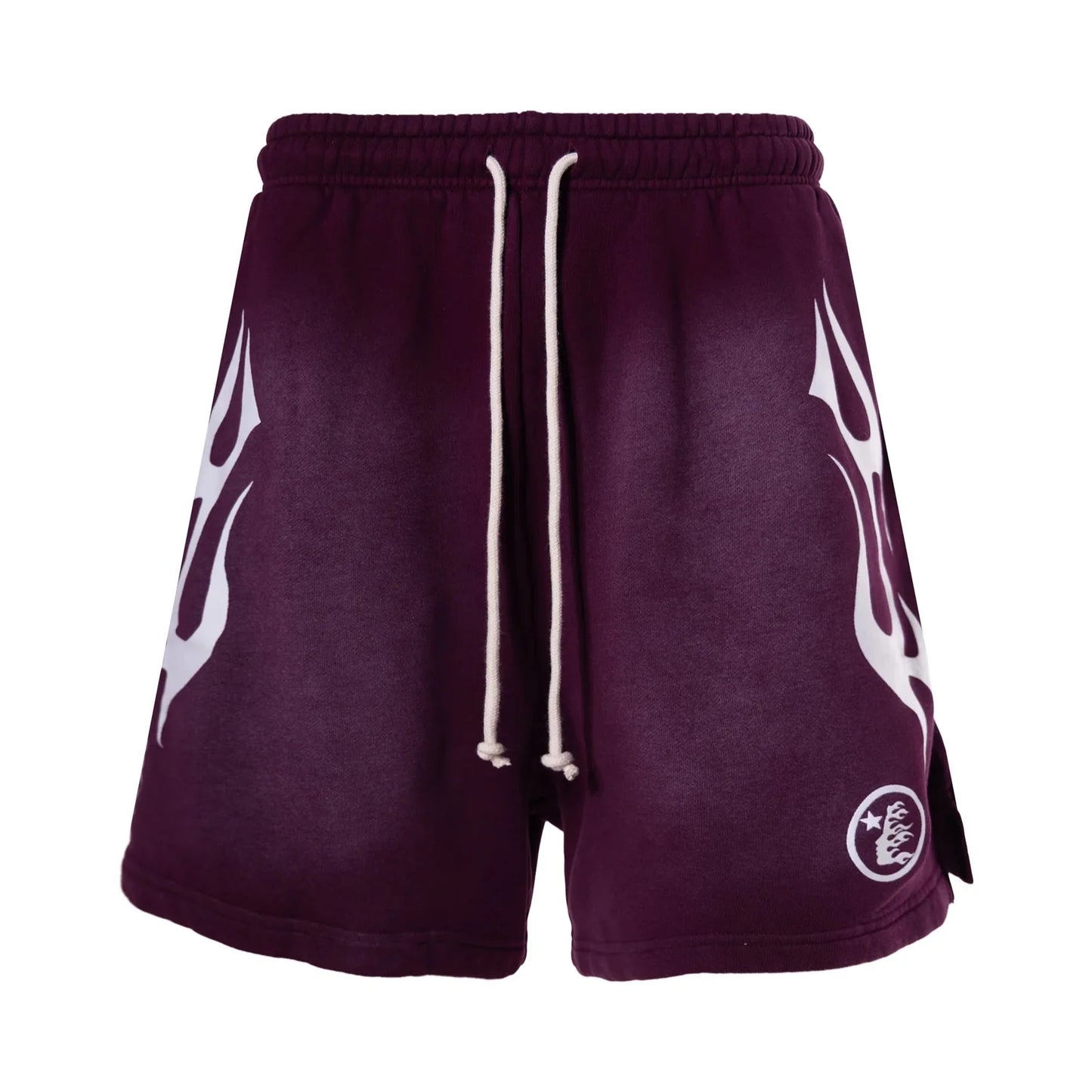 Hellstar Flame Purple Brown Shorts