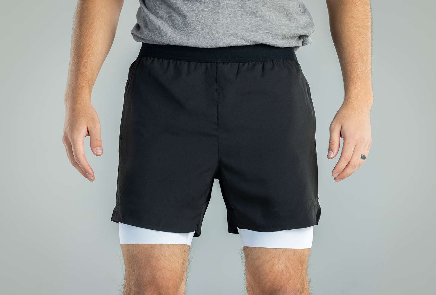 Men's V1 Black Athletic Shorts