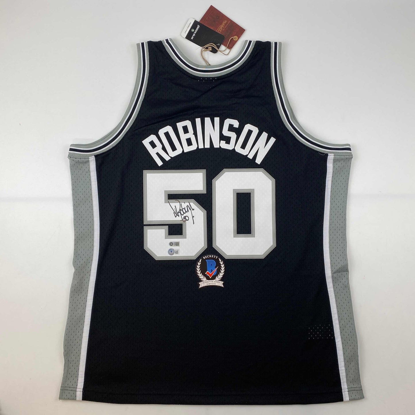 Autographed San Antonio Spurs David Robinson Basketball Jersey