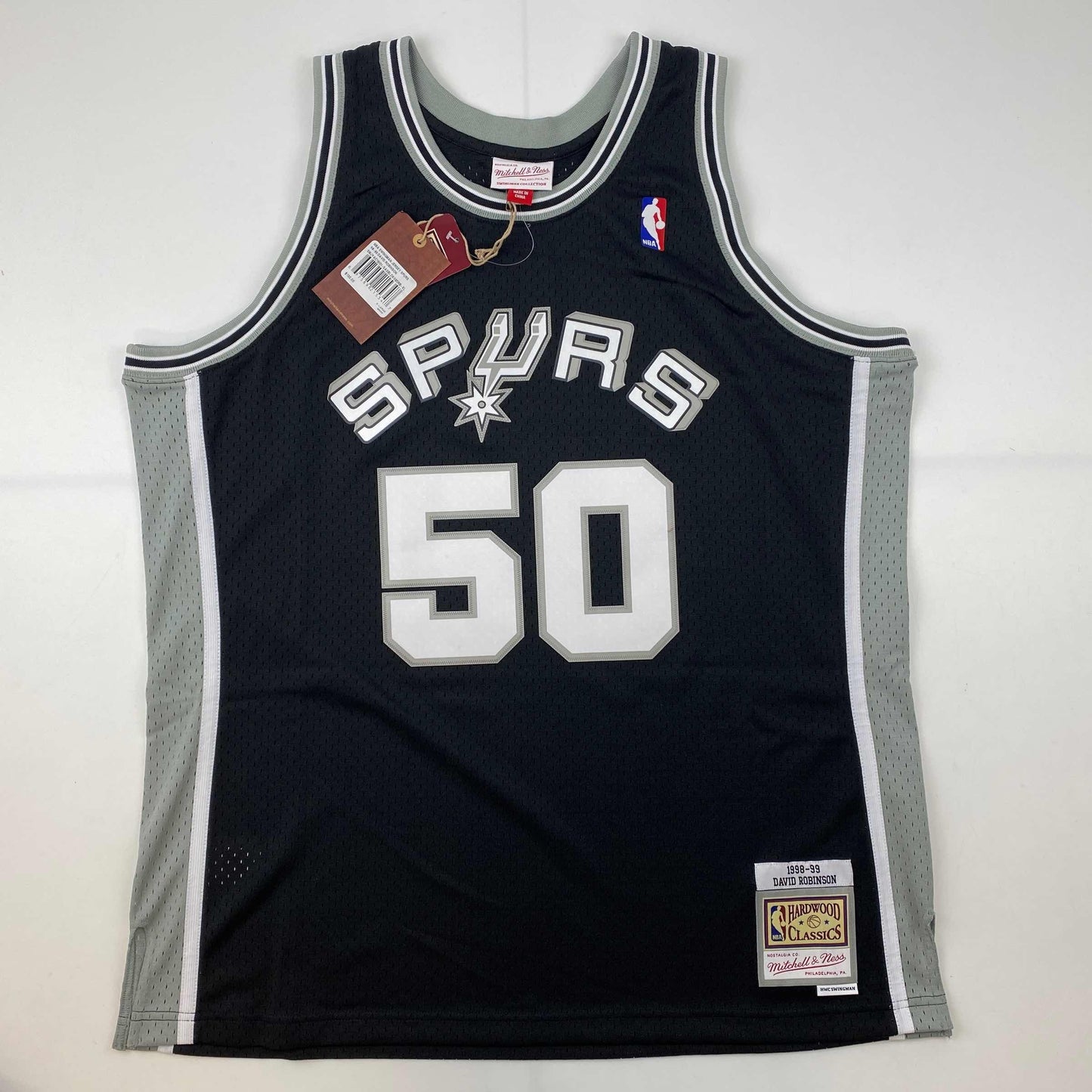 Autographed San Antonio Spurs David Robinson Basketball Jersey