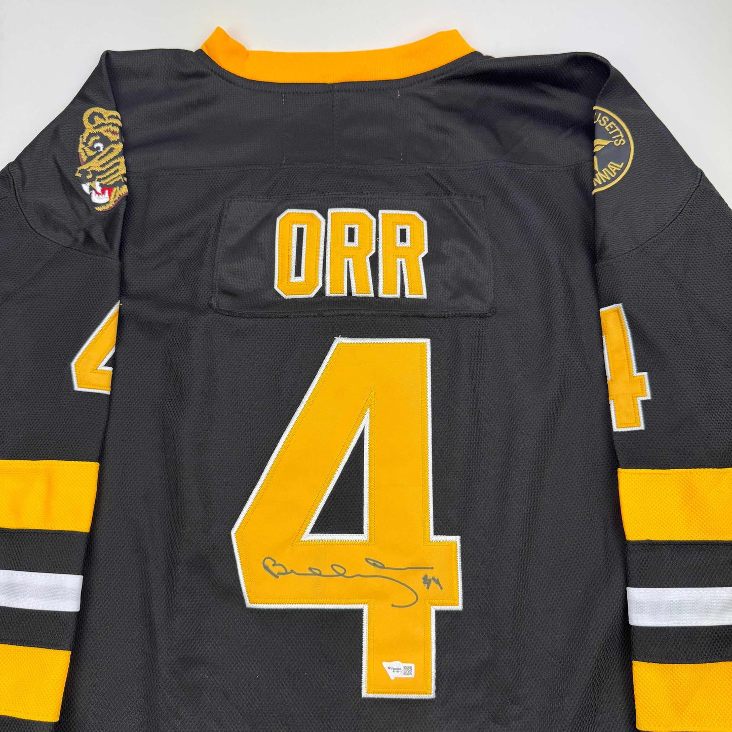 Autographed Bobby Orr Boston Bruins Black Hockey Jersey