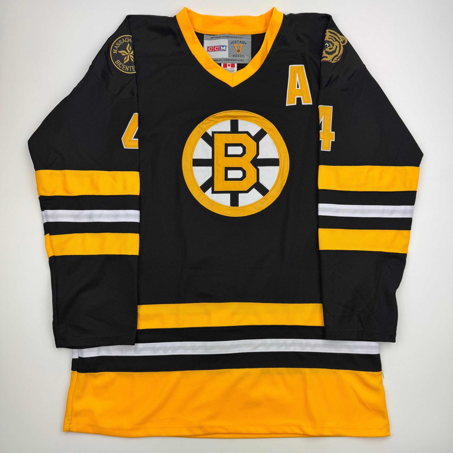 Autographed Bobby Orr Boston Bruins Black Hockey Jersey