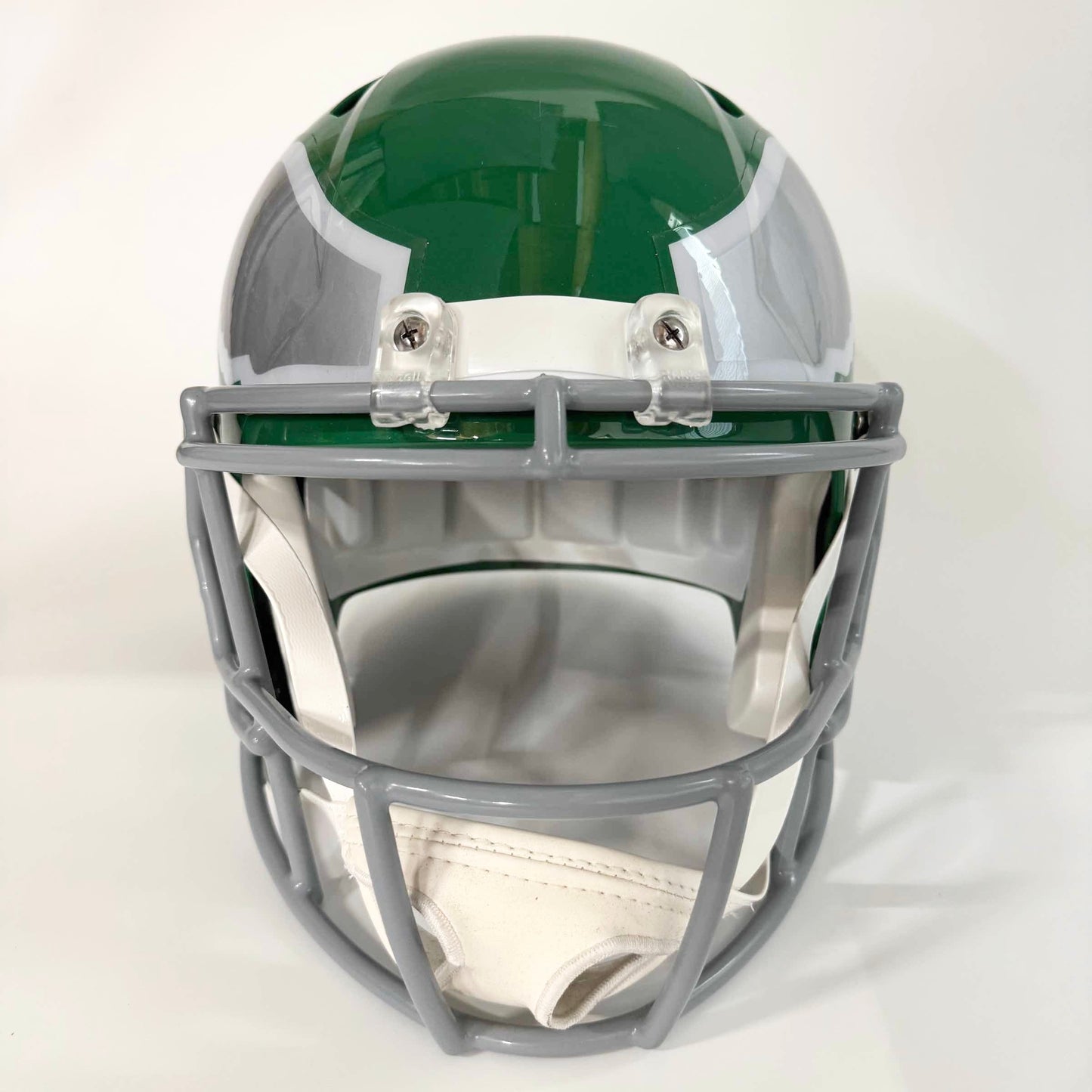 Autographed Philadelphia Eagles Jalen Hurts Kelly Green Full Size Replica Football Helmet