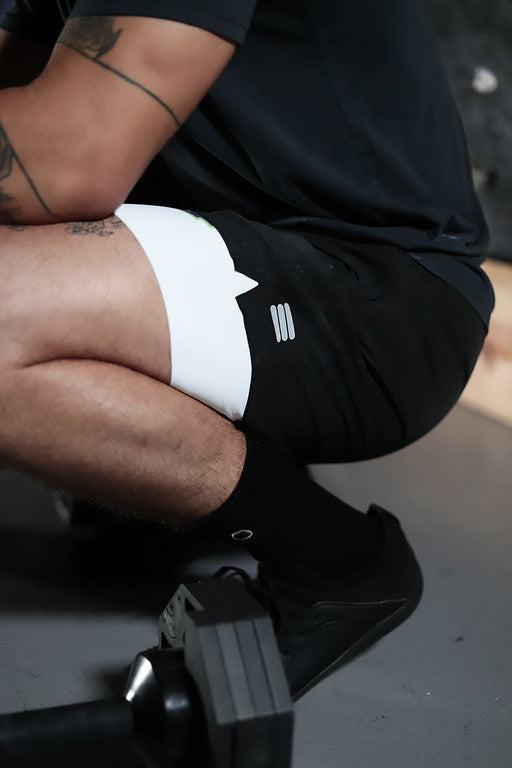 Men's V1 Black Athletic Shorts