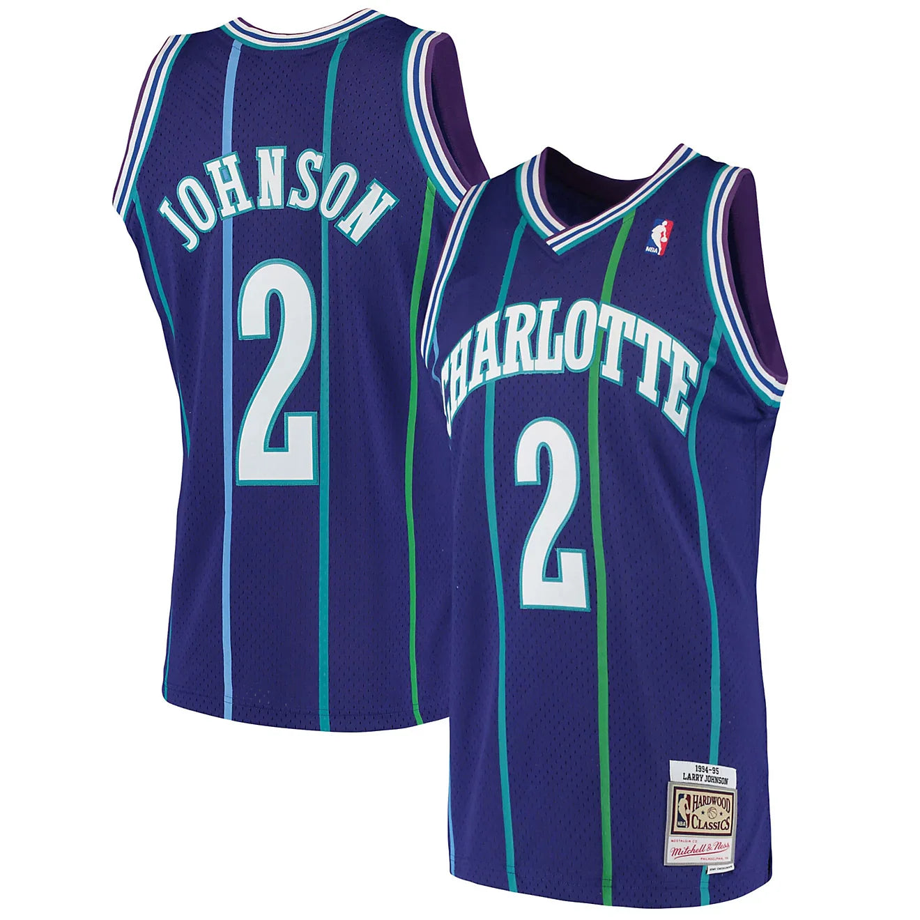 Charlotte Hornets Larry Johnson Throwback Jersey