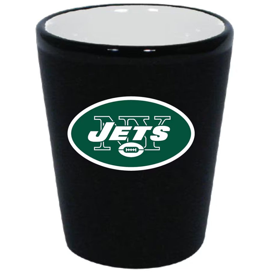 New York Jets Matte Black/Inner Color Shot Glass