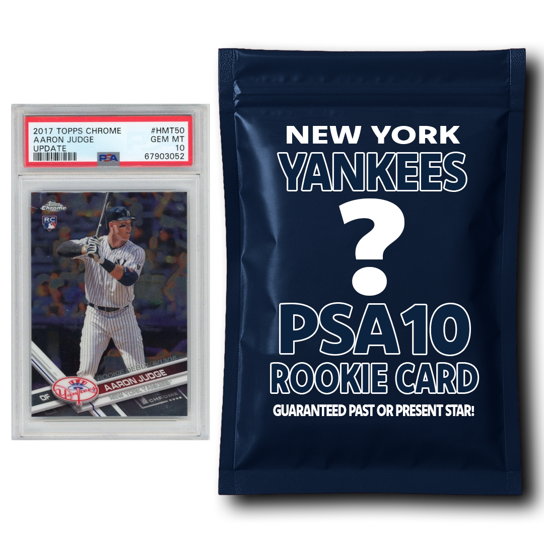 New York Yankees PSA 10 Graded Rookie Card Mystery Pack Modell's Sporting Goods New York Yankees PSA 10 Graded Rookie Card Mystery Pack Modell's Sporting Goods