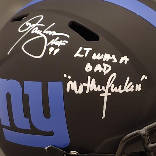 Lawrence Taylor Autographed New York Giants (ECLIPSE Alternate) Full-Size Replica Helmet