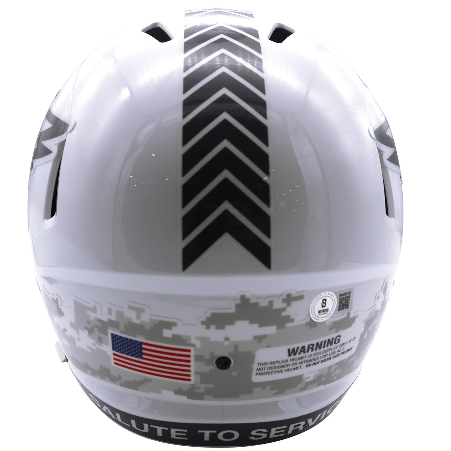 Saquon Barkley Autographed Philadelphia Eagles Salute To Service Full-Size Replica Helmet