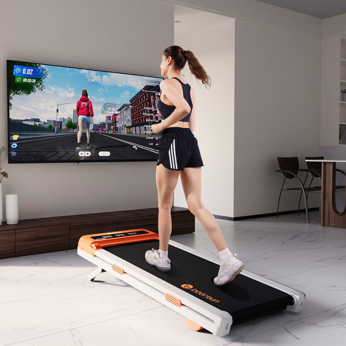 DeerRun Z10 12% Auto Incline Smart Walking Pad Treadmill