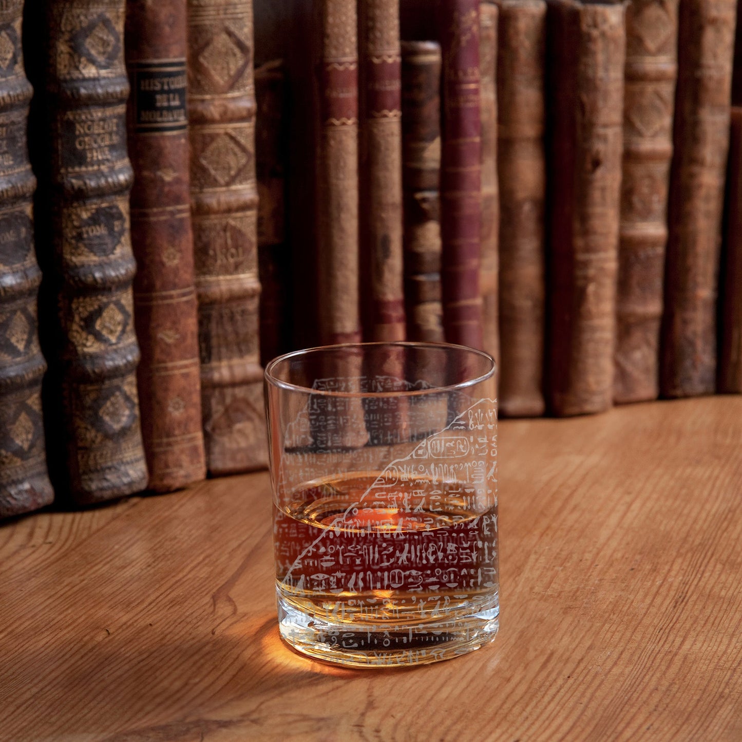 Rosetta Stone Whiskey Glass