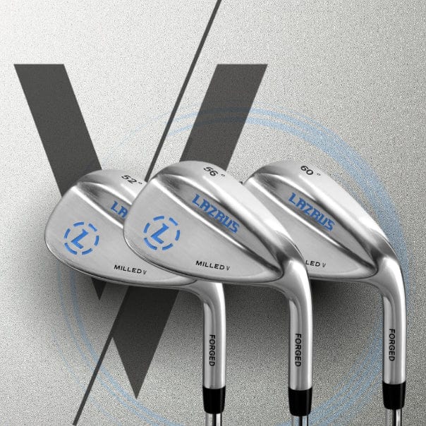 Lazrus Milled V Wedges Set or Individual (52°, 56° & 60°)