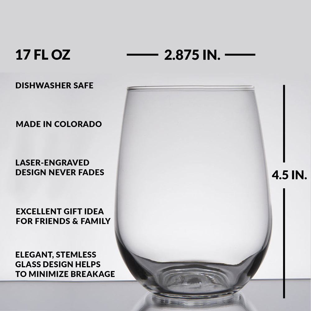 Declaration of Independence Wine Glass