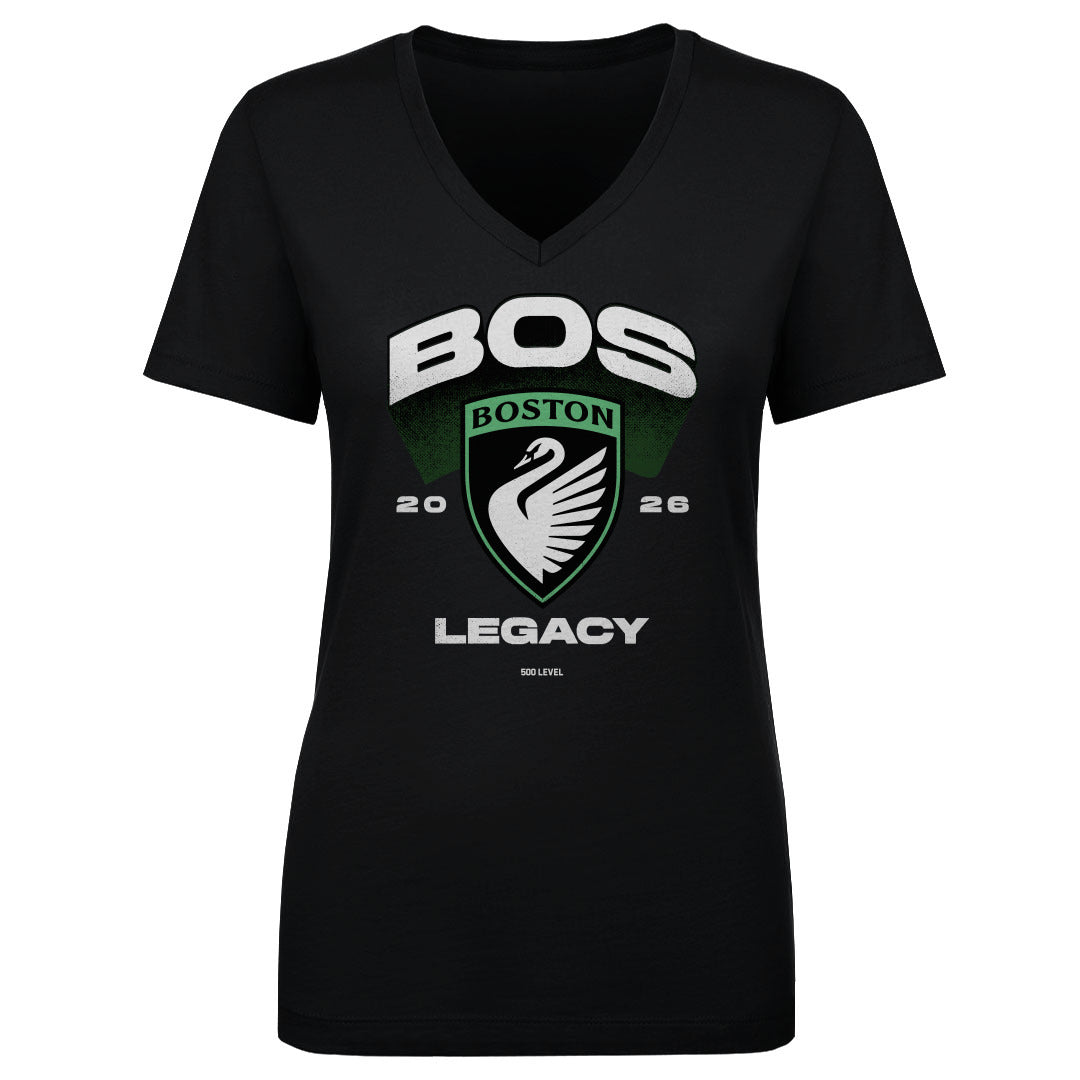 Boston Legacy FC Emblem V-Neck Short Sleeve T-Shirt