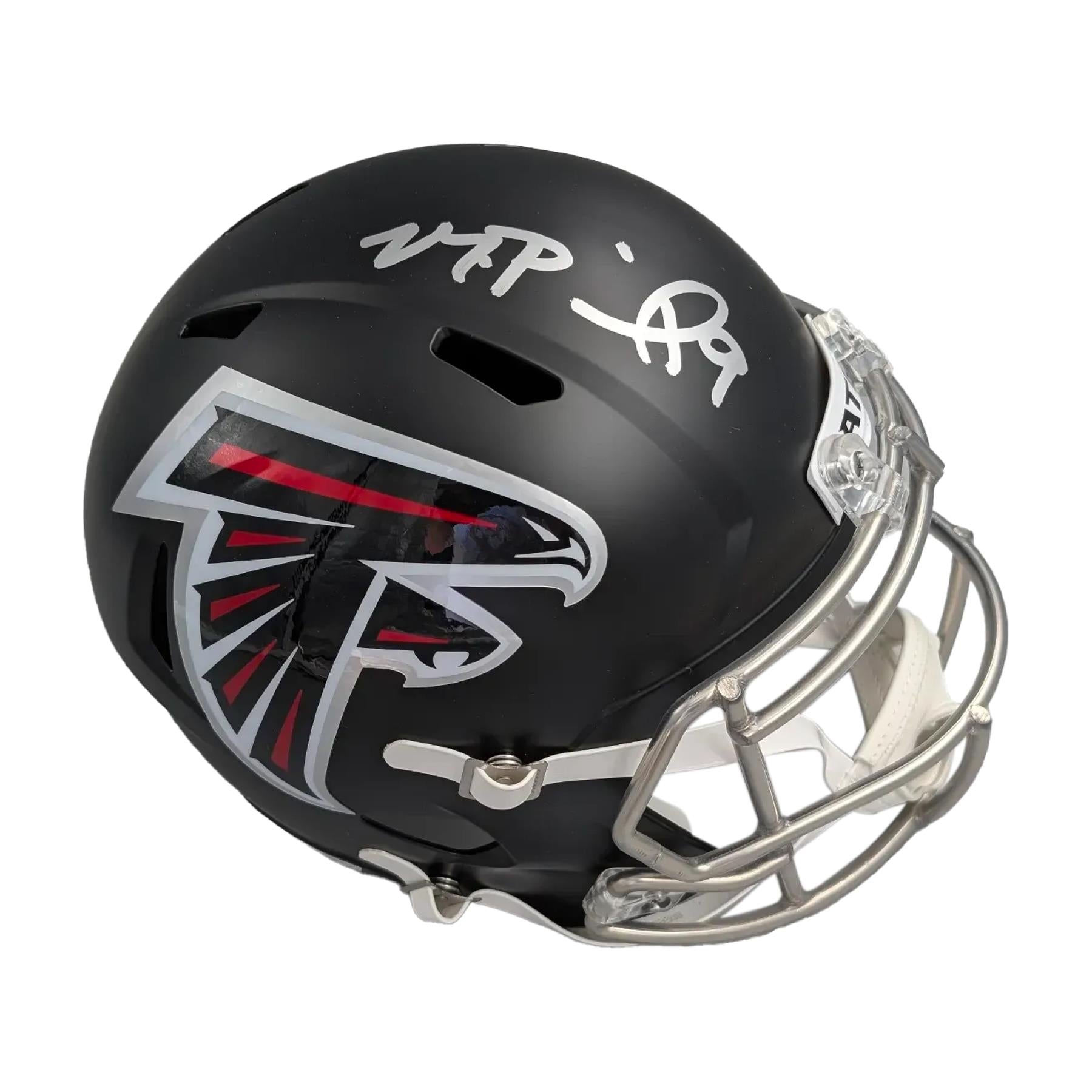 Autographed Michael Penix Jr. Atlanta Falcons Full Size Speed Replica Helmet