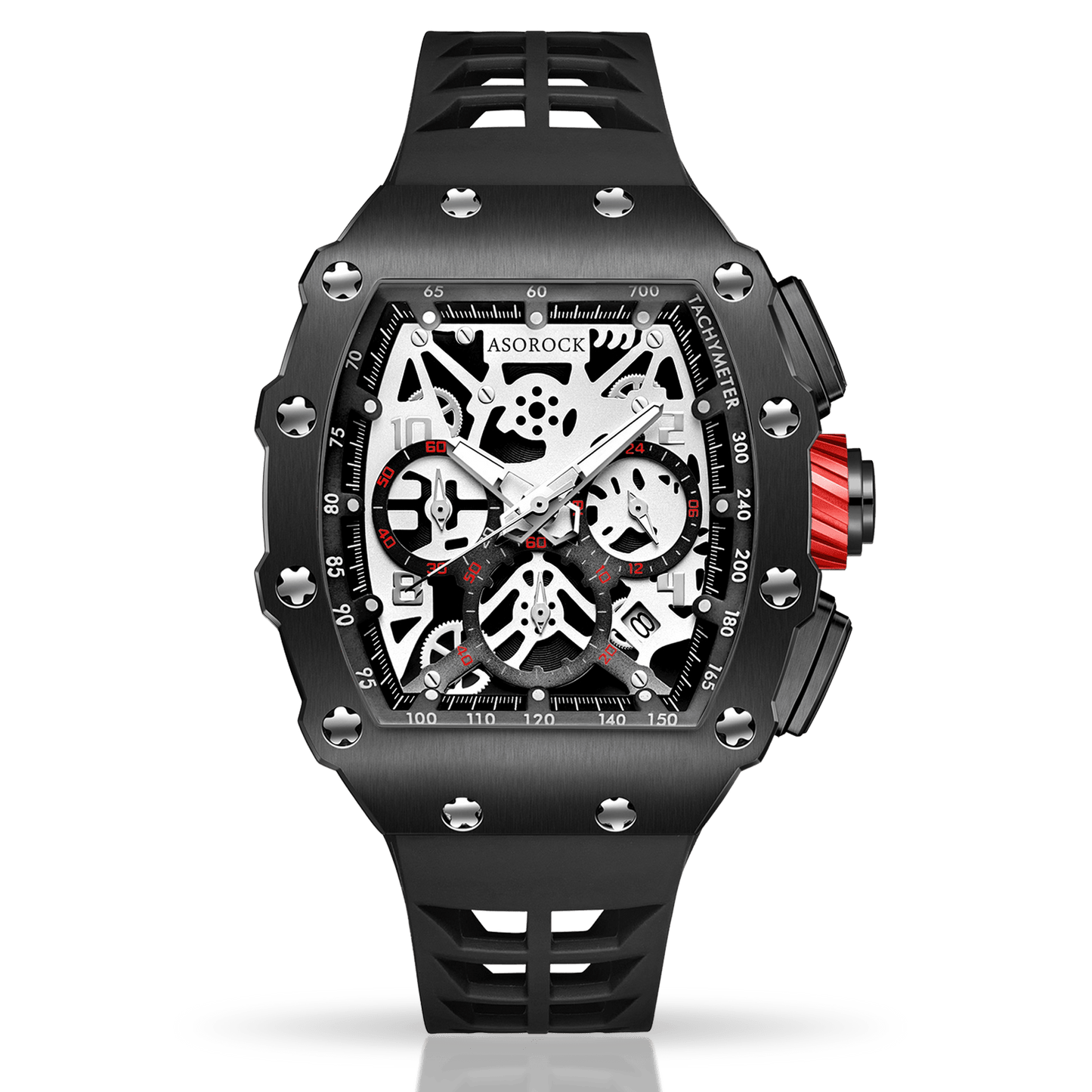 All Black Motorsport - from ASOROCK WATCHES a black african american owned luxury unique watch brand with swiss rolex, Audemars Piguet, patek homage inspired style watches. Also a custom vvs moissanite diamond watch maker.