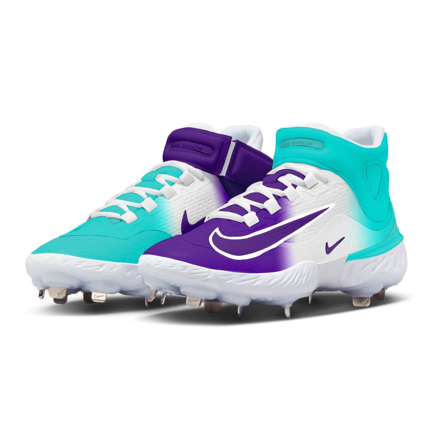 "Arizona Fade" Nike Alpha Huarache Elite 4 Mid Cleats