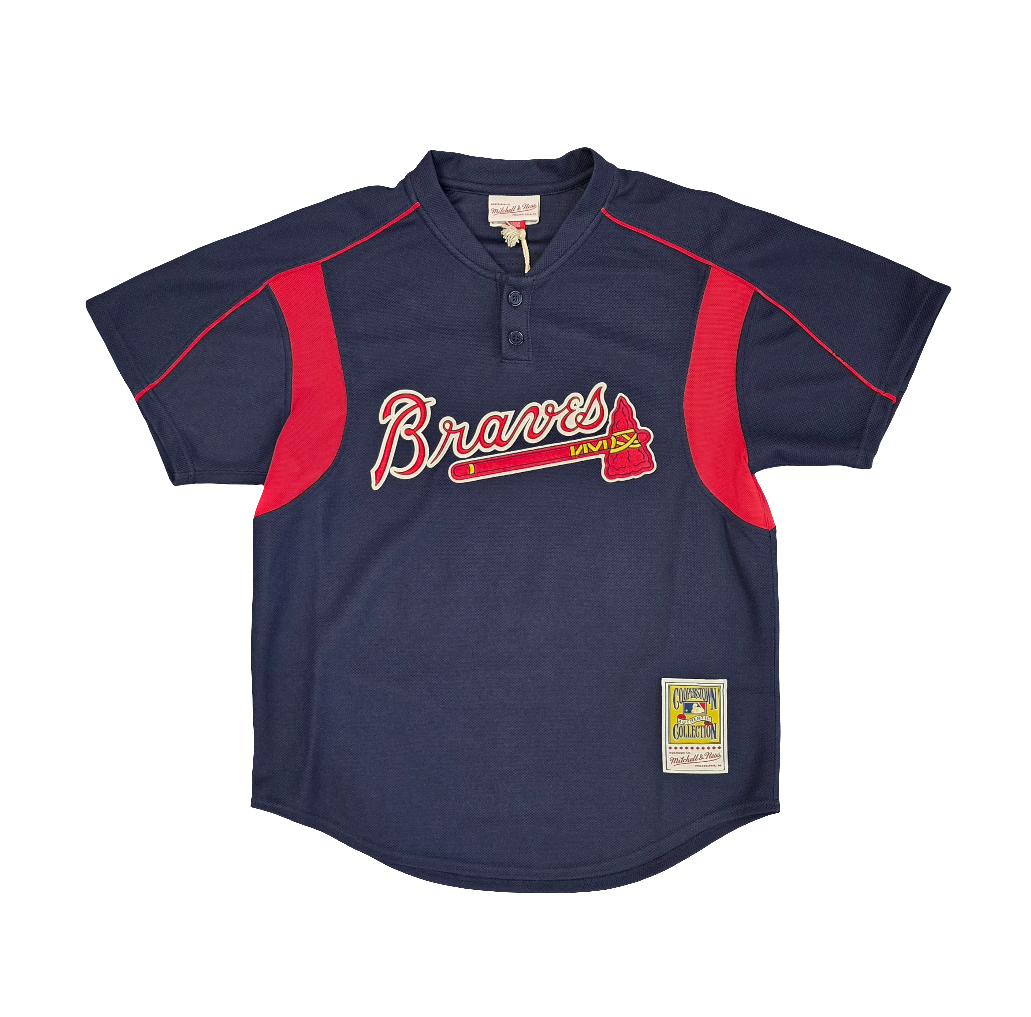 Atlanta Braves Chipper Jones Mitchell & Ness authentic BP jersey