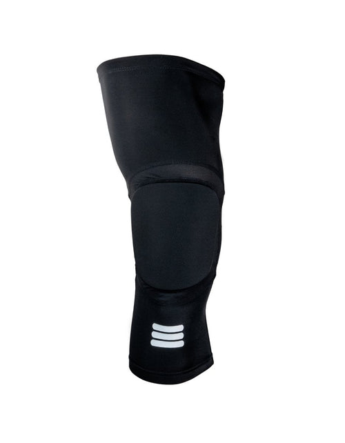 Mid-Length Padded Black Knee Sleeve