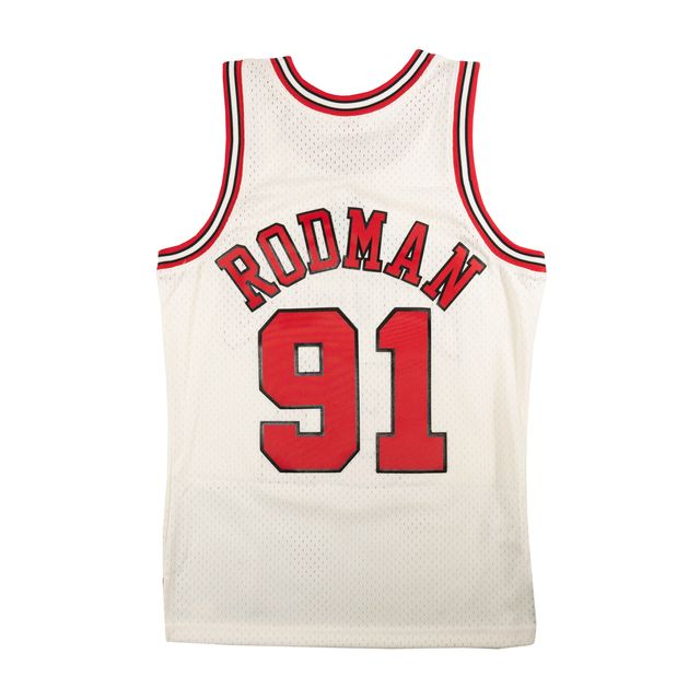 Chicago Bulls Womens Dennis Rodman Cream Mitchell - Main Image