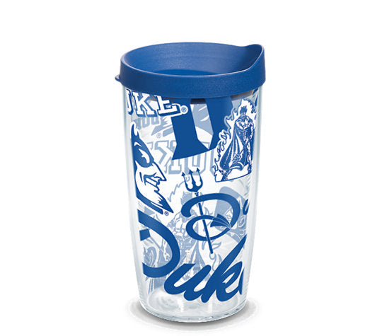 Duke Blue Devils All Over Plastic Tumbler