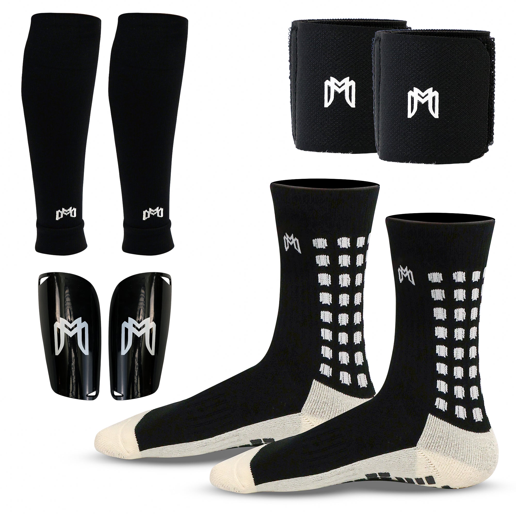 Elite Bundle (Includes Grip Socks, Shin Guards, Pre-Cut Sock Sleeves, and Shin Guard Straps)