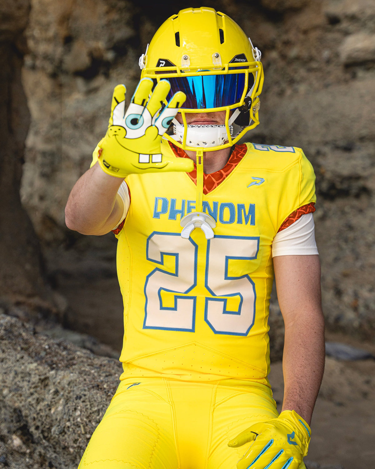 Spongebob Football Gloves - Vps5 By Phenom Elite