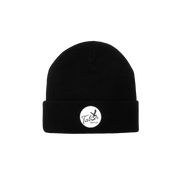 Black Beanie with Script Logo