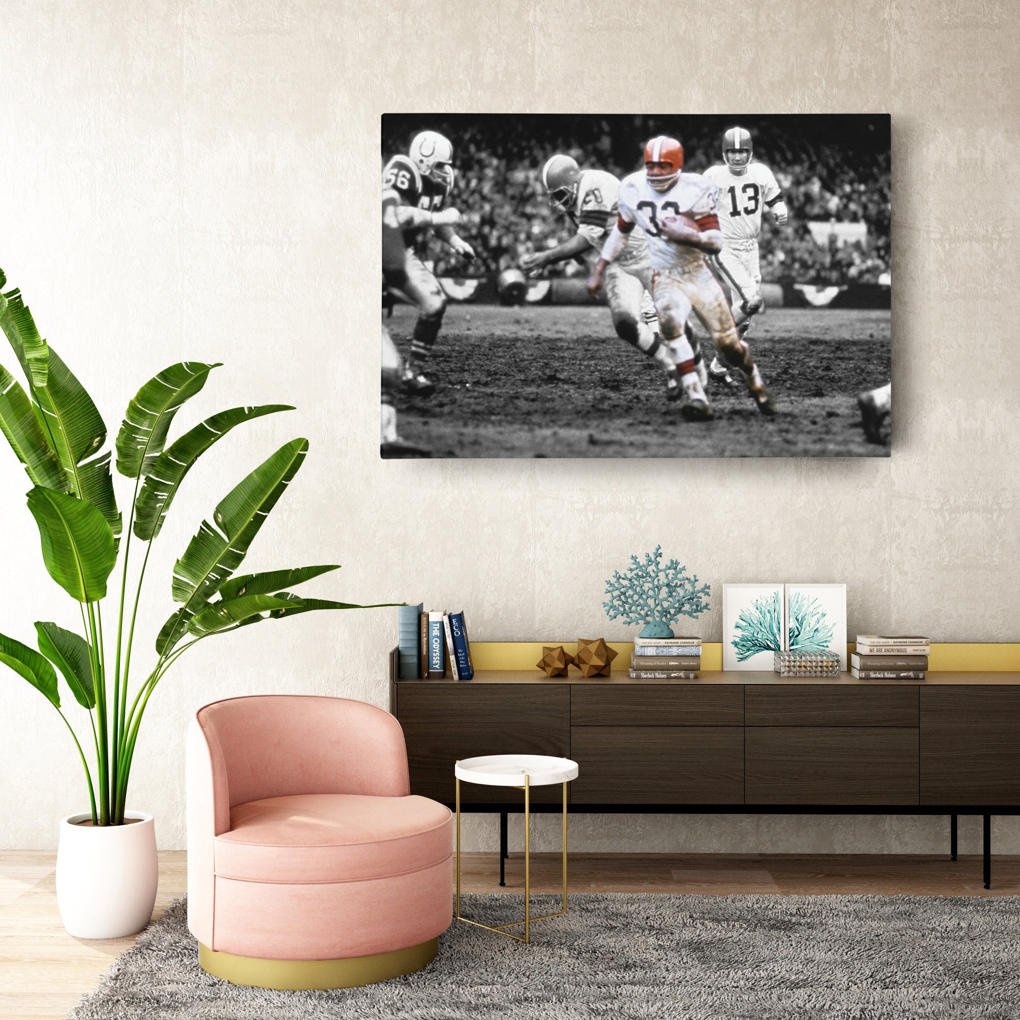 1964 NFL Championship Cleveland Browns Canvas Wall Art