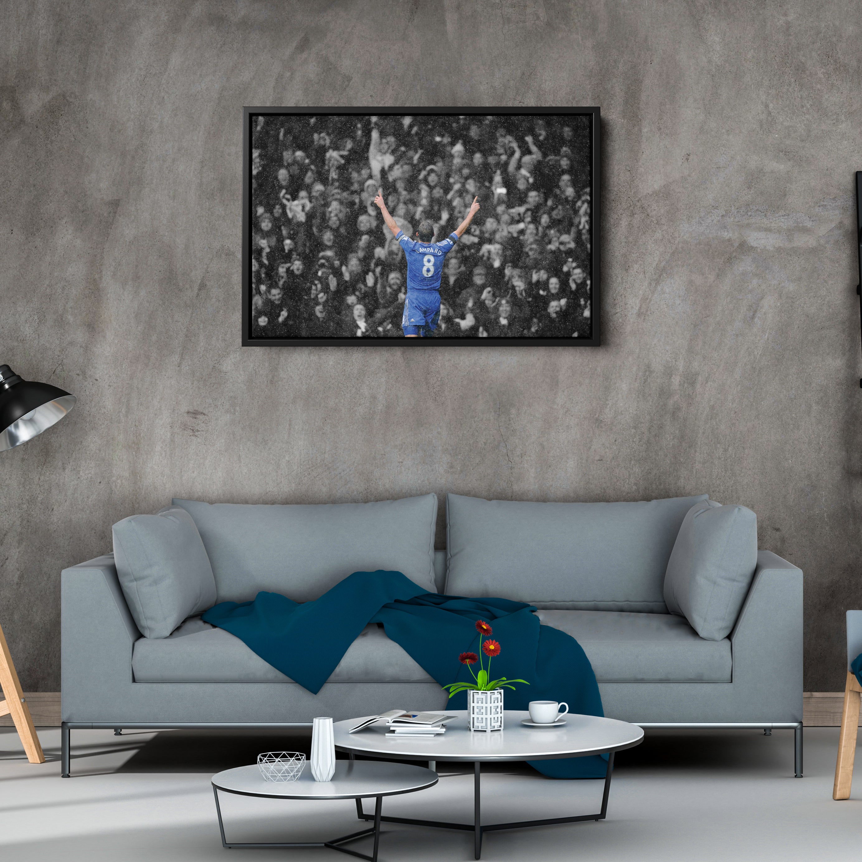 Chelsea FC Soccer Legend Frank Lampard Canvas for Man Cave