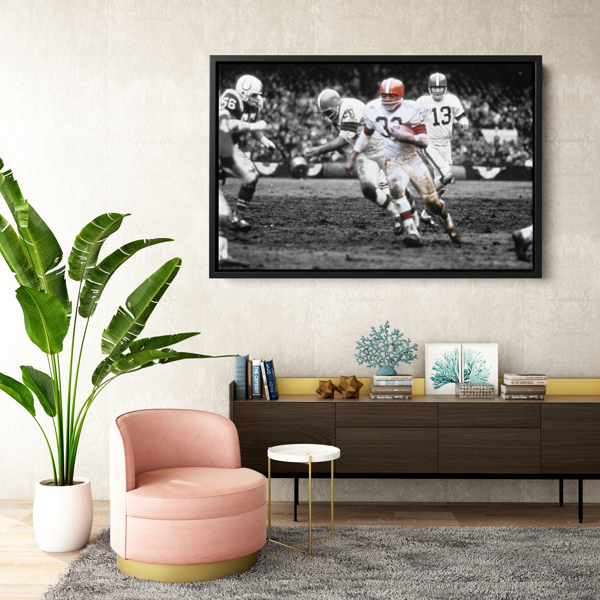 1964 NFL Championship Cleveland Browns Canvas Wall Art