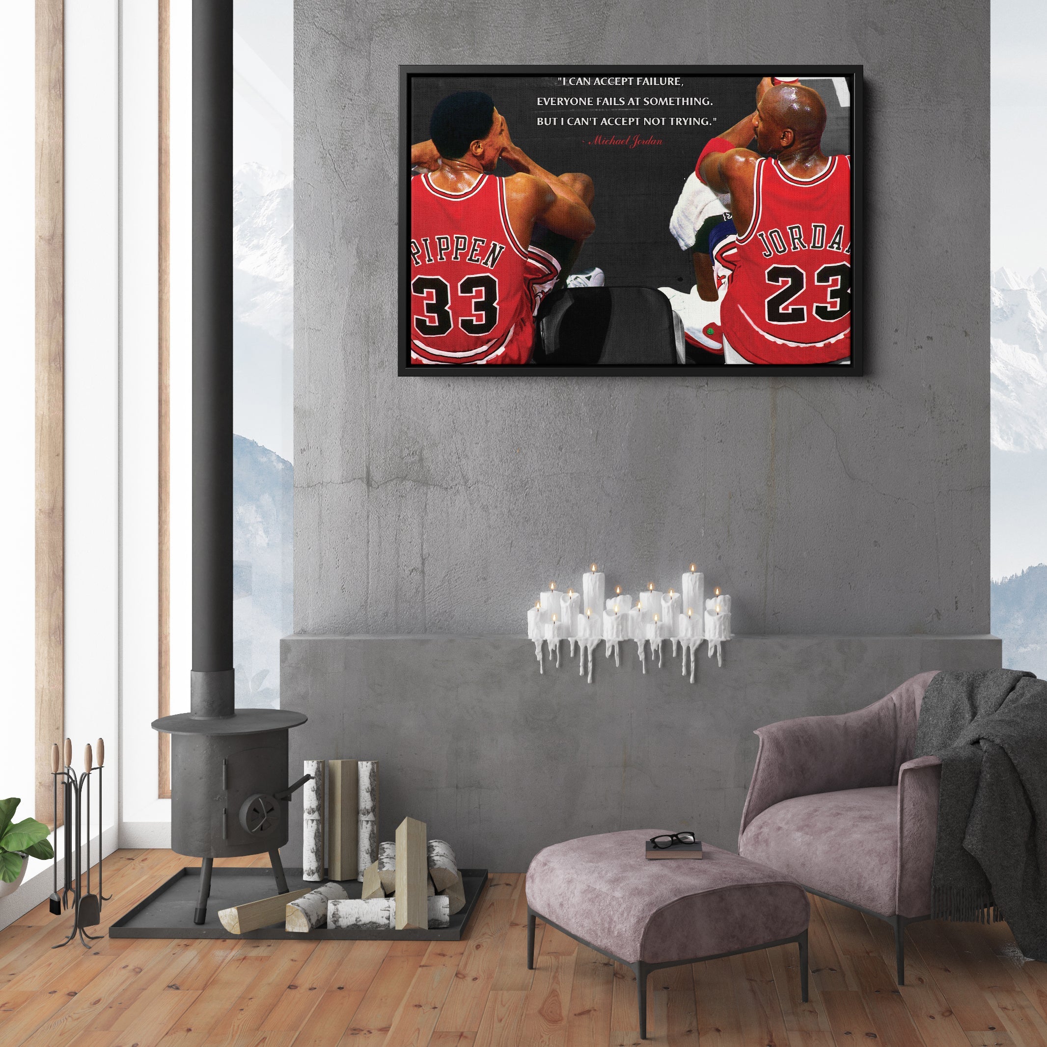 Chicago Bulls Michael Jordan & Scottie Pippen Canvas Wall Art