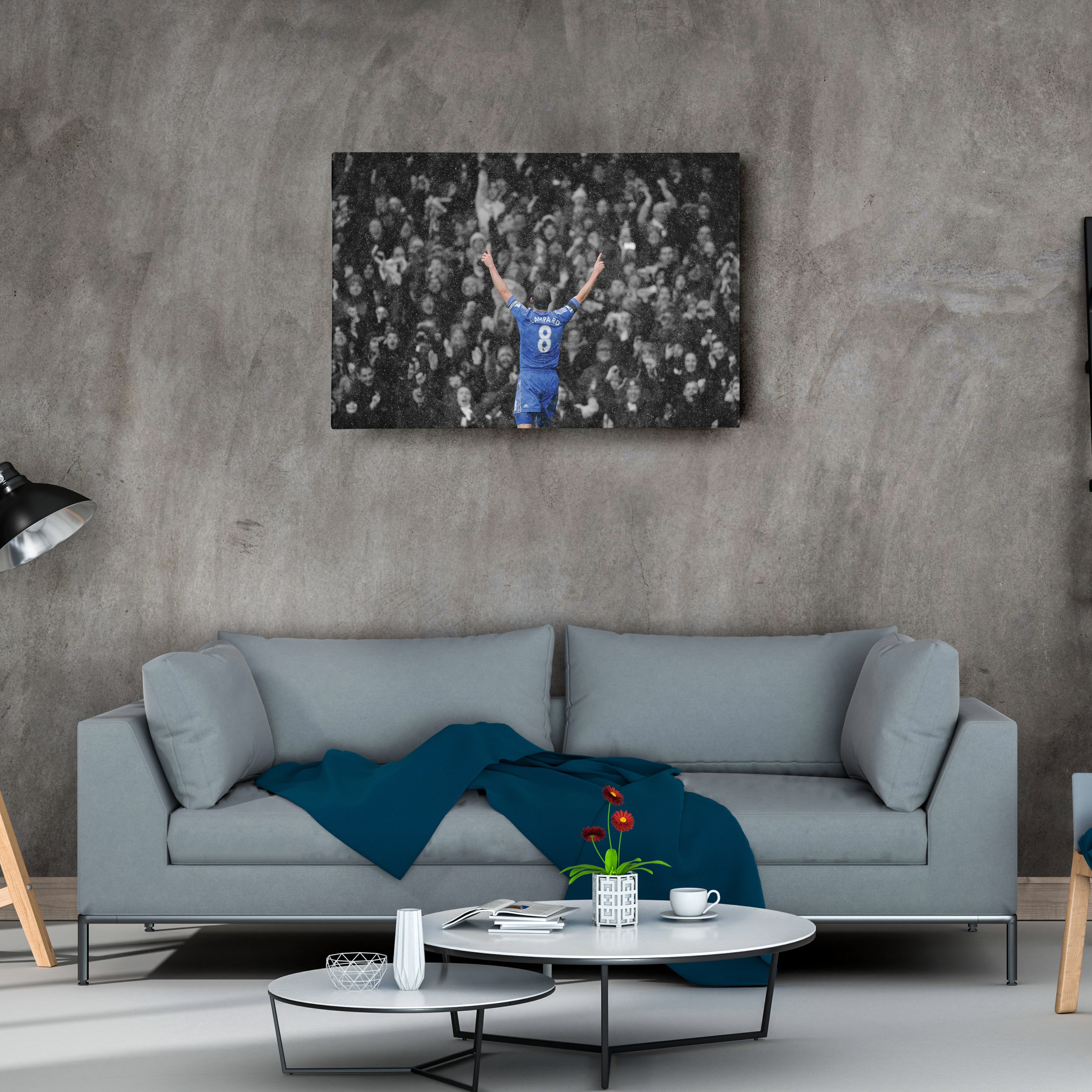 Chelsea FC Soccer Legend Frank Lampard Canvas for Man Cave