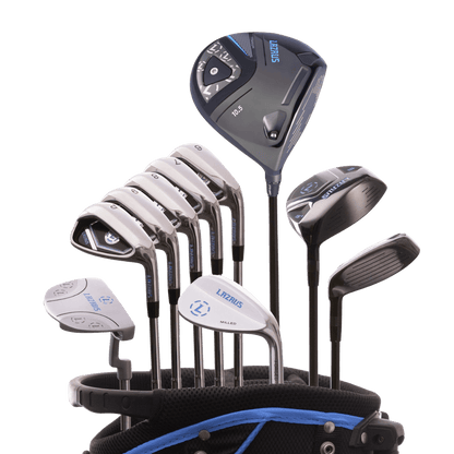 Lazrus Golf 11 pc Set - LAZ2 Driver, 3W, 4H, 6-PW Irons, 52° Wedge, Putter & Bag