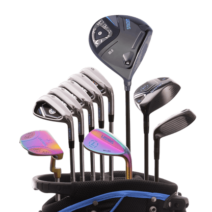 Lazrus Golf 11 pc Set - LAZ2 Driver, 3W, 4H, 6-PW Irons, 52° Wedge, Putter & Bag