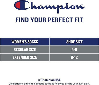 12-Pack Champion Crew Gray Socks