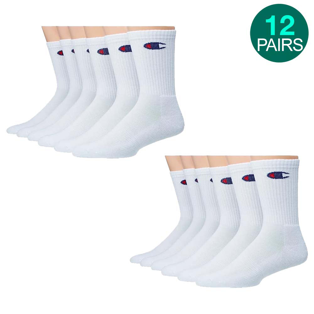 12-Pack Champion Crew Socks