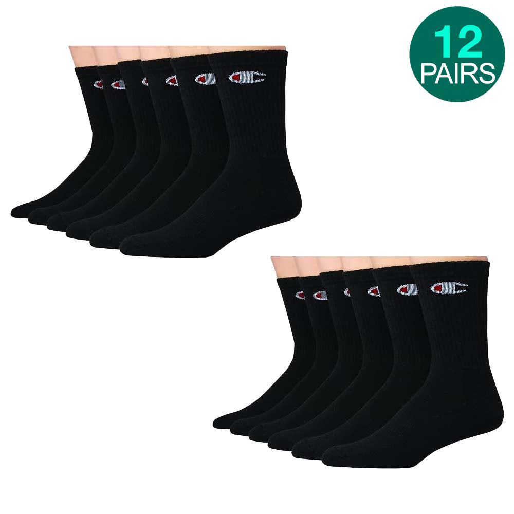 12-Pack Champion Crew Socks