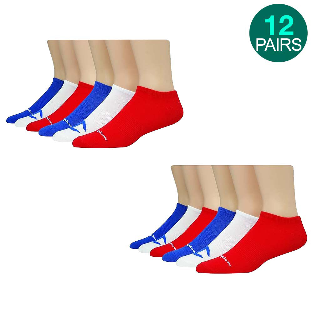 12-Pack Champion Super No Show Socks