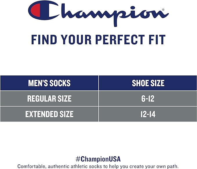 12-Pack Champion Super No Show Socks