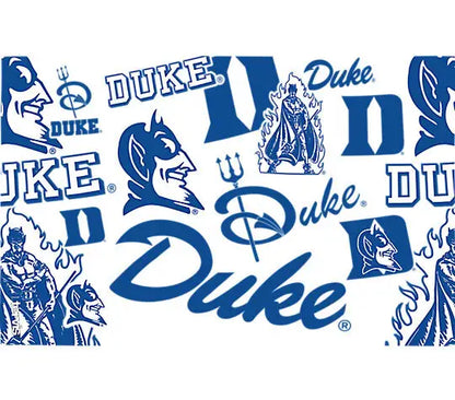 Duke Blue Devils All Over Plastic Tumbler