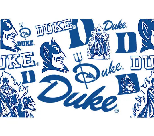 Duke Blue Devils All Over Plastic Tumbler