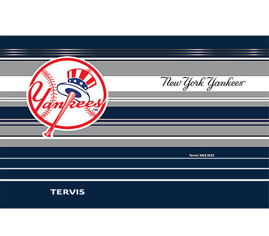 New York Yankees MLB Hype Stripes Stainless Steel Tumbler
