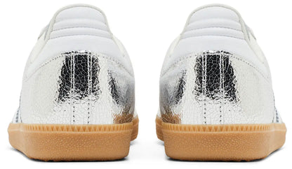 Adidas Samba OG Silver Metallic Cracked Leather (Women's)