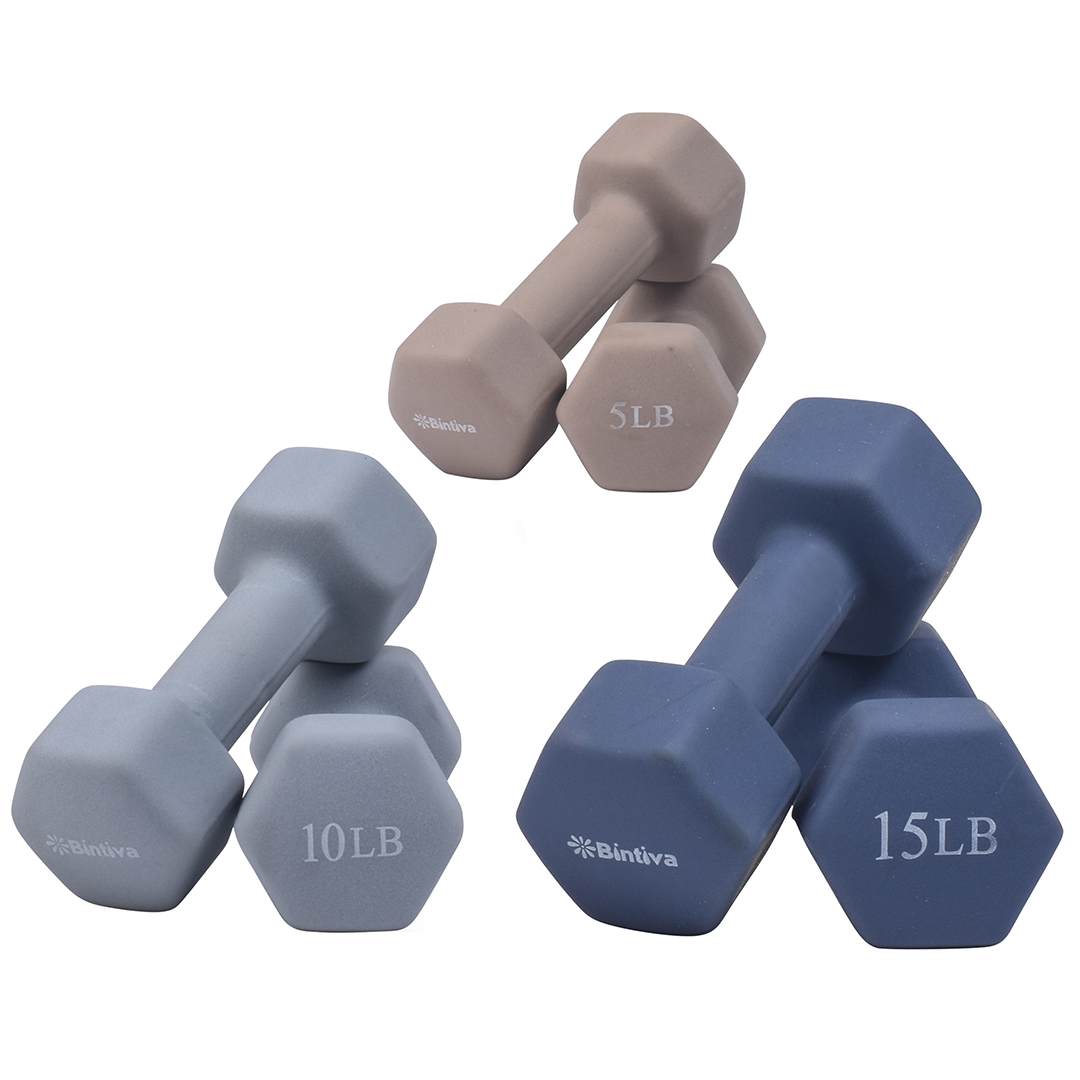 Neoprene Hexagon Shaped Dumbbells